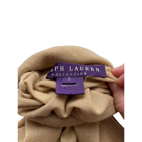Ralph Lauren Purple Label Cashmere and Silk Sleeveless Turtleneck Sweater Size S - Picture 2 of 6